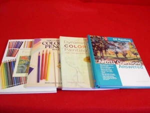 4 Lot Art Books Artist Questions Answered + Dynamic Color Painting+++ Used - Picture 1 of 5