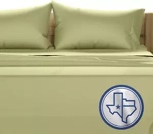 100% Egyptian Cotton Queen Size Sheet Set - 1000 Thread Count 4 PC Cotton Sheets - Picture 1 of 9