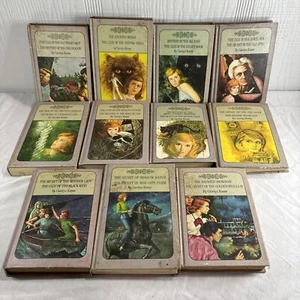 Vintage Lot 11x Nancy Drew Mystery - Carolyn Keene Hardcover Twin Books 22 Story - Imagen 1 de 11