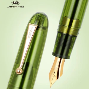 2024 Jinhao 9019 Heartbeat Nib Jumbo Fountain Pen Acrylic 3 Colors Without Box - Picture 1 of 16