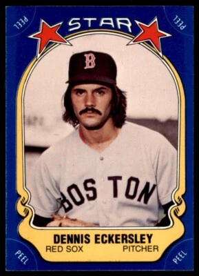 Dennis Eckersley 1981 Fleer Star Stickers Card# 34 - Image 1 of 2