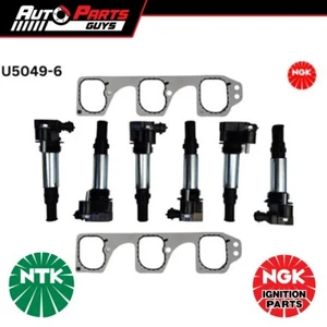 6 Pack NGK Ignition Coil fits Holden Commodore VZ 3.6L 08/2004 - 08/2007 | U5049 - Picture 1 of 1