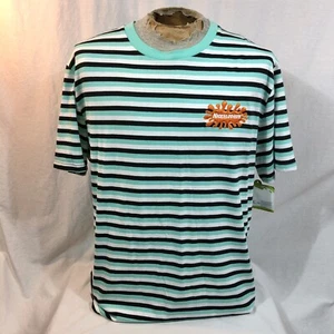 Camiseta a rayas Nickelodeon para hombre talla XL manga corta bordada - Imagen 1 de 9