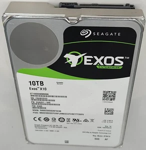 10TB SEAGATE ST10000NM0096 EXOS X10 3.5" SAS HDD Hard Disk Drive - Imagen 1 de 2