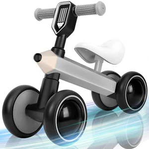 Baby First Bike 4 Wheels Balance Training Walker 1-3 Years Boys Girls Birthday - Picture 1 of 10