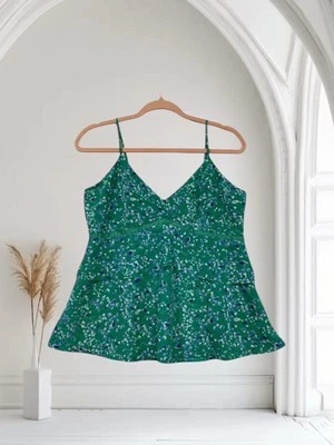 Blusa Banana Republic Floral Babydoll Peplum Tamanho 4 Feminina Romântica Capricho Ano Novo - Imagem 1 de 4