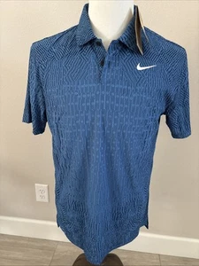 Nike Golf Dri-Fit ADV Tour Camicia Manica Corta Polo Blu FD5731-402 Uomo Small - Foto 1 di 18