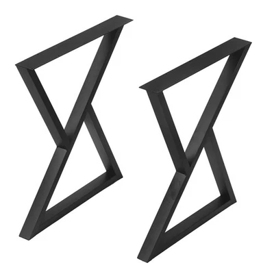 2件装三角桌腿-重型金属、乡村装饰、工业现代... — 第 1/4 张图片