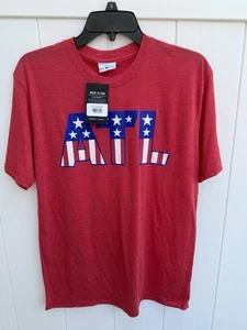 Where I’m From Atlanta ATL TShirt Men’s Small Red White Blue Short Sleeve New - Picture 1 of 4