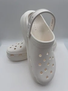 Crocs Classic Crush Platform Clog White Mens 11 Women’s 13 207521-100 NEW - Picture 1 of 5
