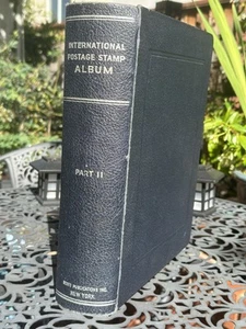 International Postage Stamp Album Part 2 Scott Publication 1950 w/ Some Stamps - Picture 1 of 24