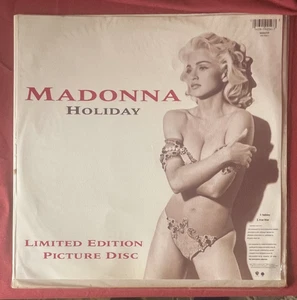 MADONNA HOLIDAY / TRUE BLUE UK 12" CLEAR VINYL PICTURE DISC W0037TP  ORLAKE 1991 - Picture 1 of 8