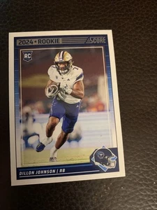 2024 Score Football NFL RC Rookie #301 Dillon Johnson - Picture 1 of 2