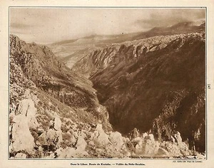 LIBAN LEBANON ROUTE DE KARTABA VALLEE DU NAHR-IBRAHIM IMAGE DE 1931 - Picture 1 of 1
