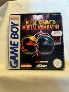 Mortal Kombat 1 & 2, Boxed CIB with manual for Nintendo Game Boy & Advance, Rare - Picture 1 of 11