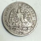 1874 Doubled "7" Ho-R MEXICO 50 CENTAVOS Cap & Scales Silver, KM#407.5, Rare
