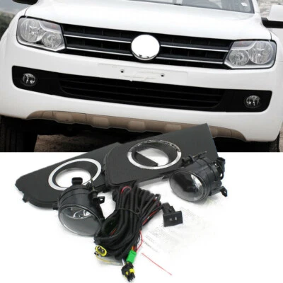 Luz antiniebla de conducción con kit de cableado de bisel de cubierta para Volkswagen Amarok 2011-2015 Foto 1 de 4