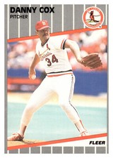 1989 Fleer 447 Danny Cox   St. Louis Cardinals