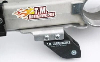 TM Designworks Rear Swingarm Chain Guide W. Mount Bracket Black YFZ 450R YFZ450X - Image 1 of 3