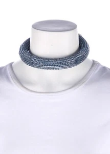 Chanel Blue Strass Fashion Choker Necklace Fall/winter 2017 - Picture 1 of 18