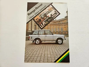 RANGE ROVER 2 DOOR 4 DOOR AUTOMATIC SALES BROCHURE 1982 - Picture 1 of 4