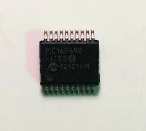 PIC16F690 Microcontroller 4Kb x 14 Flash SSOP-20 Genuine Microchip part x 1 pcs - Foto 1 di 1