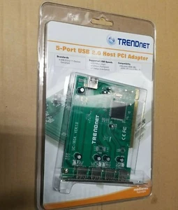 Trendnet 5-Port USB 2.0 Host PCI Adapter TU2-H5PI - Picture 1 of 2