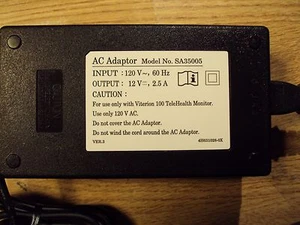 Adaptador de CA para monitor Viterion 100 TeleHealth SA35005 12vdc 2,5 amperios - Imagen 1 de 3