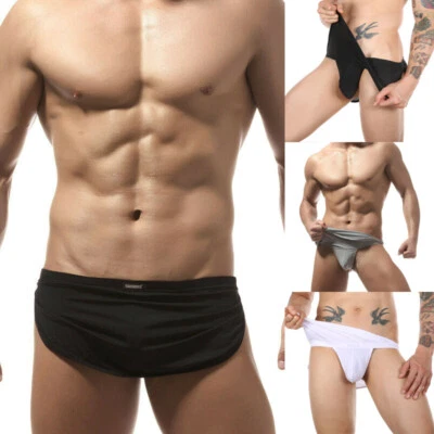 Men's Underwear Sexy Boxer Shorts Briefs Sleep Lounge Pajama Trunks Underpants - Image 1 of 4