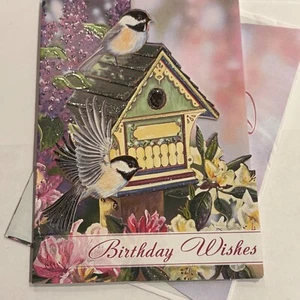 Birthday Wishes Family Holiday Message Hope Greeting Card with Envelope Habitat - Picture 1 of 6