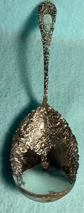 Durgin Sterling Silber „Chrysantheme“ monogrammiert „A.M.“ Auflauflöffel - Bild 1 von 9