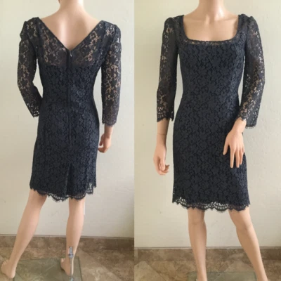 DOLCE&GABBANA ICONIC  Floral Lace Sheath Dress IT40 US4 - Image 1 of 4