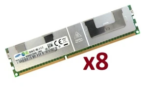 8x 32GB 256GB DDR3 1866MHz ECC LRDIMM RAM f.Dell Power M620;PowerVault NX3200 - Bild 1 von 1