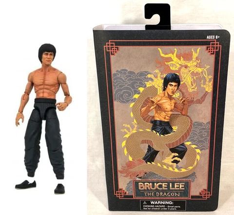 SDCC 2022 Diamond Select BRUCE LEE The Dragon Action Figure in VHS-Style Package Cover