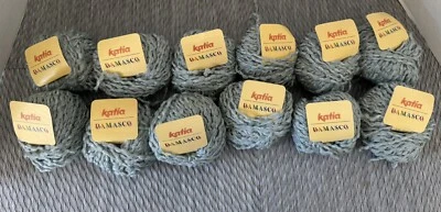 Пряжа Katia DAMASCO цвет #13 как новая 50 г/44 ярда шерстяная смесь лот из 12 - Изображение 1 из 4