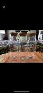 3 Disney 2020 EPCOT Food Wine Festival wine Glass Cork Carafe Bottles 25th NEW - Picture 1 of 7