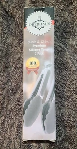 Oberhaus 9inch And 12 Inch Premium Silicone Tongs new sealed - Picture 1 of 6