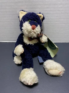 Boyds JB Bean Bears Plush Walter Q Fuzzberg Tuxedo Cat Kitty Kitten Full Joints - Picture 1 of 6