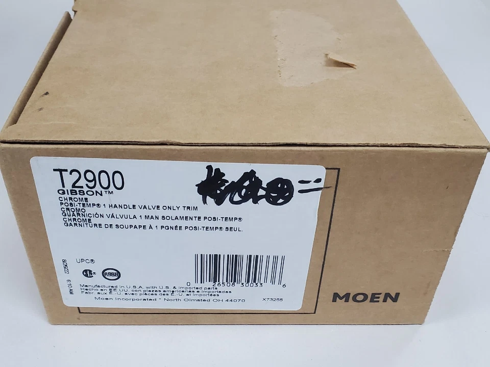 MOEN Gibson T2900 Posi-Temp with Built-in 3-Function Transfer Valve Trim Kit in