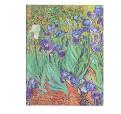 New Paperblanks Journal Midi 7X5" Lined Van Gogh's IRISES Hardcover Green gift - Image 1 of 4