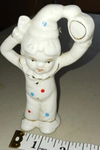 Vintage clown, figurine, porcelain, ceramic, unknown maker, used - Picture 1 of 3