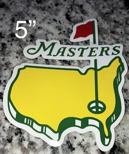 2 Masters Golf Stickers Augusta National  Window Yeti Logo Vinyl 5” Die Cut PGA - Picture 1 of 1