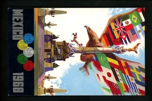 Olympics postcard Mexico 1968 advertising chrome - Picture 1 of 2