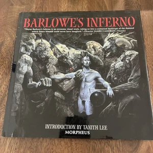 Rare Barlowe's Inferno by Wayne Douglas Barlowe 1st Edition Morpheus Art Book - Picture 1 of 4