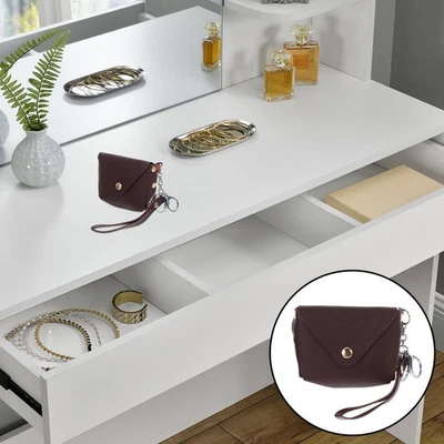  Mini Portafoglio Portamonete Pelle Portachiavi Borsa Per Piccole - Immagine 1 di 4