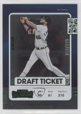 2021 Panini Contenders Draft Ticket Green /299 Jeimer Candelario #78 - Image 1 of 2