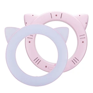 (Chat Rose)Studio Makeup Selfie LED Anneau Lumière Remplir Lampe Avec Clip - Photo 1 sur 12