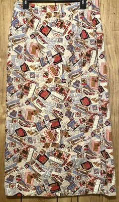 EUC RUFF HEWN Sz 16 маршрут 66 хлопок надежном макси юбка Americana мать дороги - Изображение 1 из 4