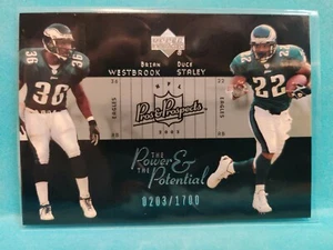2003 UD Pros & Prospects Brian Westbrook Duce Staley Power & the Potential #PP15 - Picture 1 of 2