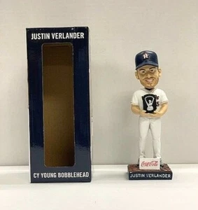 2021 SGA Houston Astros Justin Verlander Cy Young Bobblehead NIB 4/12/2021 - Picture 1 of 2